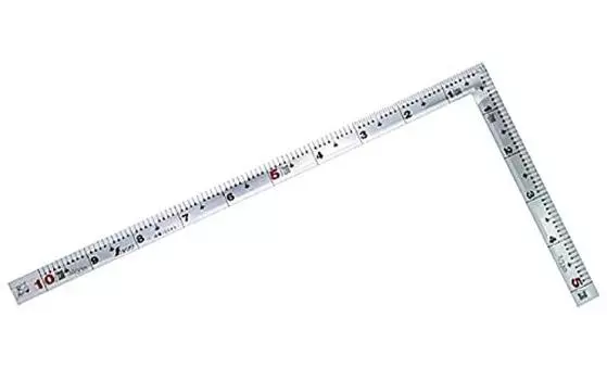 Shinwa Sokutei Rolling Metal Передняя и задняя шкала, эквивалентная шкале, серебро 1 Shaku 10545 серебряный