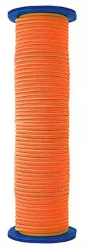 Shinwa Sokutei Rubber Water Thread Reel Window Fluorescent Orange 3mm 30m 79031