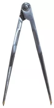 Shinwa Sokutei Steel Compass with Carbide Tip 25cm 77543 D-2