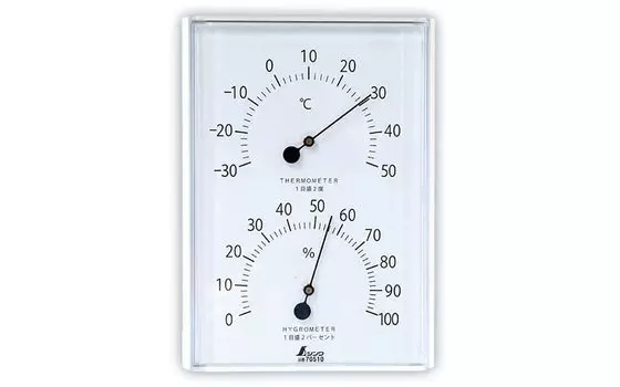 Shinwa Sokutei Термогигрометр квадратный белый 70510 5 шт. W-1 белый