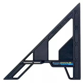 Shinwa Sokutei Треугольная направляющая для циркулярной пилы AL 15см 78108 Алюминиевая с противоскользящей резиной, упор 9мм, черная