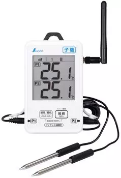 Shinwa Sokutei Wireless Thermometer Handset Waterproof Easy Connection 73459