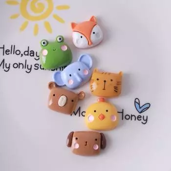 Shiny Cartoon Animal Hairpin - Elephant and Frog Design