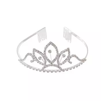Shiny Women Princess Bridal Crown Wedding Crystal Crown Headwear Hair Jewelry Accessories