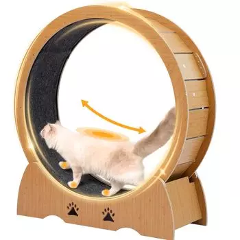 Shinyever Cat Cat Cat Cat Диаметр Cat Бегущий Cat Облегчение отсутствия низкого уровня шума и блокировки Японское руководство по эксплуатации В комплекте Колесо, Колесо, Колесо,