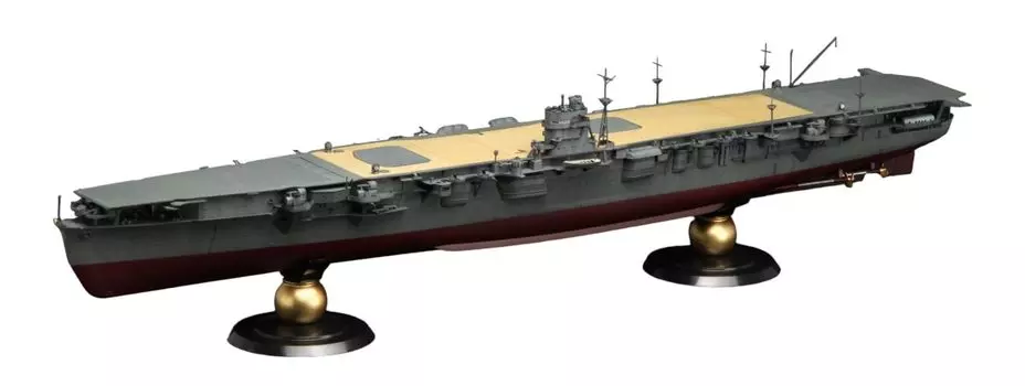 Ship Model Series Former Japanese Navy Aircraft Carrier Hiryu Imperial Navy Crew Plastic Model 1/350 No.8 EX-1 (with Figure)