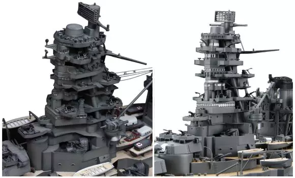 Ship Model Series Japanese Navy Air Battleship Bridge Plastic Model 1/350 No.3 EX-1 Ise/Hyuga
