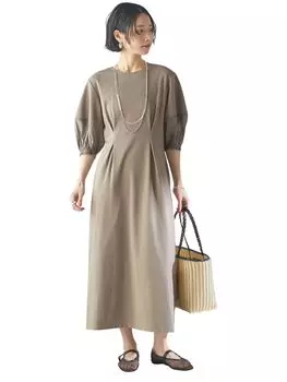 SHIPS для женщин цельное платье с прозрачными рукавами и трикотажным перекидным воротником 314522479 хаки ОДИН [Ships Women] РАЗМЕР-(ОДИН РАЗМЕР)