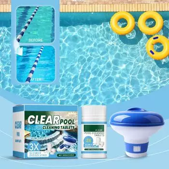 Шипучая таблетка для бассейна Чистая таблетка для бассейна Мгновенная шипучая таблетка для бассейна Таблетка для воды в бассейне