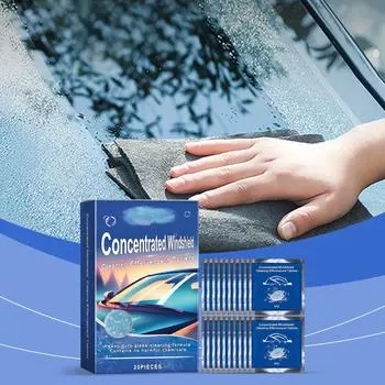 Шипучие таблетки для очистки масляной пленки автомобиля, водонепроницаемые и водоотталкивающие таблетки для очистки автомобильных стекол от запотевания One Size