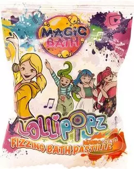 Шипучий шарик для ванны Lollipopz Bath Fizzing Pastile TU прозрачный