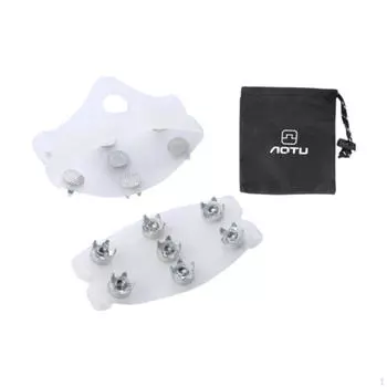 Шипы для льда, универсальные переносные шипы для обуви, 7 шипов, захват для снега для зимних видов спорта