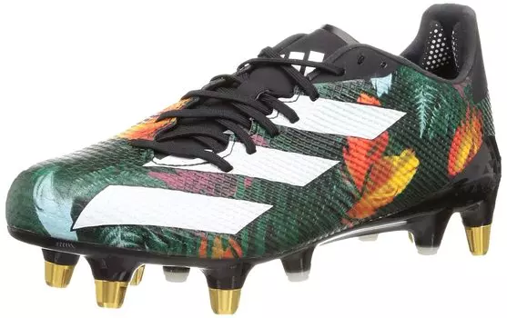 Шипы для регби Rugby Adizero RS7 LIF36 Core Metallic cm [Adidas] Черный/Обувь Белый/Золотой (HQ3522) 25,0