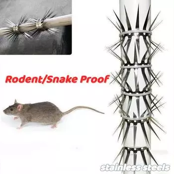 Шипы из нержавеющей стали для защиты от мышей, чтобы заблокировать грызунов, шипы для защиты от кражи, трубопроводы для кондиционирования воздуха, автомобильные опоры линий электропередач S