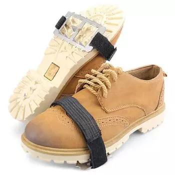 Шипы Yousheng Ice Traction Cleats для ходьбы по зимнему снегу с противоскользящими шипами и регулируемыми ремнями для ходьбы, бега, походов, рыбалки A