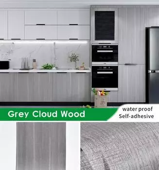 Ширина 55 см Обои ПВХ с текстурой дерева для двери, шкафа, стола, мебели, водонепроницаемые самоклеящиеся наклейки, пленка для домашнего декора 40x100CM