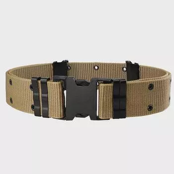 Ширина 5,5 дюйма, студенческий военный тренировочный плетеный ремень для улицы - американский тактический внешний ремень безопасности 125 cm зелёный
