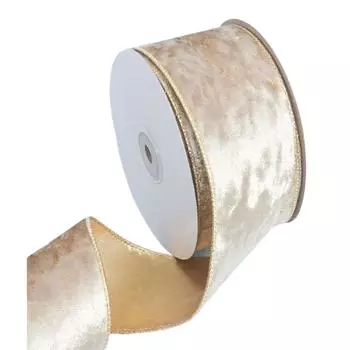 Широкая бархатная лента для украшения рождественской елки, красная винтажная проволочная лента для рождественской елки с проволочным краем