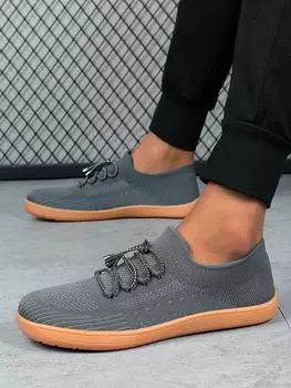 Широкая колодка летающая плетеная Bigfoot кость переворачивающаяся обувь Босая обувь Дышащая мягкая подошва свободные полные ноги большая голова обувь для мужчин 39