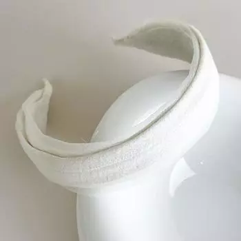 Широкая повязка на голову Женская модная тканевая повязка для волос Эффект высокой короны Повседневная носка Умывание лица Аксессуар для волос Регулируемая заколка для волос Эластичная белый