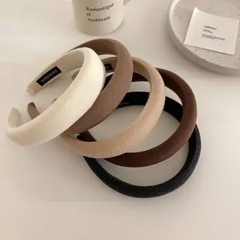 «Широкая шоколадная повязка на голову 2021 года: Высокая губчатая шпилька для волос для японских и корейских женщин