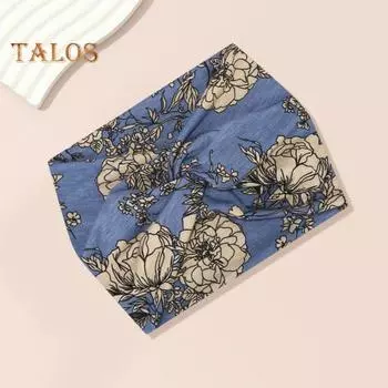 Широкая витая повязка на голову для женщин, очень большая повязка на голову с этническим принтом для занятий йогой, повязка на голову для волос, витые толстые аксессуары для волос в стиле бохо чёрный