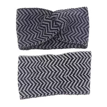 Широкая вязаная шерстяная повязка на голову, зимняя теплая повязка на голову, женский утолщенный тюрбан, аксессуары для волос, повязка для волос для девочек, повязки на голову, грелка для ушей A3