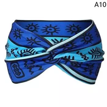 Широкая высокопрочная богемная спортивная повязка на голову для йоги в африканском стиле, повязка на голову для йоги для упражнений