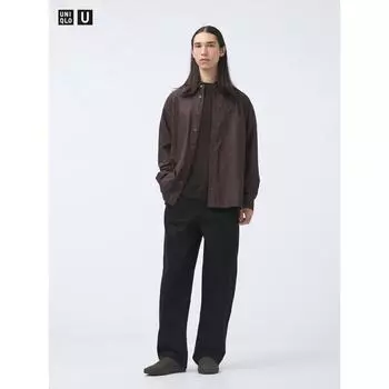 Широкие брюки-чинос Uniqlo 07 GRAY/MEN 73