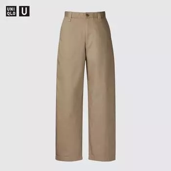 Uniqlo Japan Широкие брюки-чиносы 09 BLACK/70