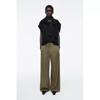 Широкие брюки Cos Japan с завязками Khaki/32