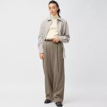 Широкие брюки из матового трикотажа GU + удлинение EC 80,0 см