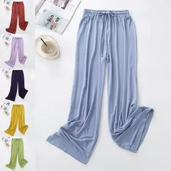 Широкие брюки из модала, женские весенне-летние и осенние свободные драпированные повседневные брюки для мытья полов, прямые брюки с высокой талией, брюки для танцевальных тренировок XL