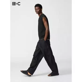 Широкие брюки-карго Uniqlo 09 BLACK/UNISEX XXL