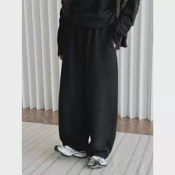 Широкие брюки Louvre Winter Japanese Woolen - удобные, теплые, облегающие женские повседневные брюки