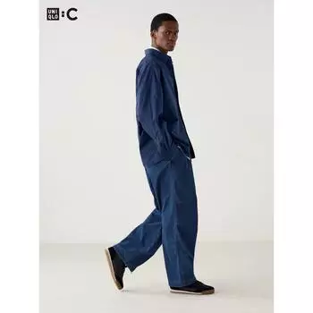 Широкие брюки-парашюты Uniqlo Denim 08 DARK GRAY/UNISEX S