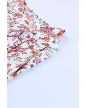 Широкие брюки с высокой талией Azura Exchange Printed S красный