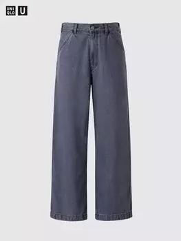 Широкие цветные джинсы Uniqlo