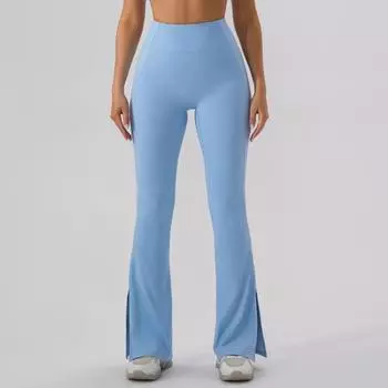 Широкие длинные штаны для йоги S