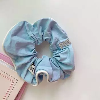 Широкие края Буквы Резинки для волос Ins Style Милая вышивка Волосы Веревка Девушка бежевый