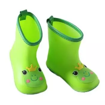 Широкие круглые носки детские резиновые сапоги детские ПВХ резиновые водонепроницаемые детские водные сапоги мультфильм нескользящие резиновые сапоги для детей на открытом воздухе 14-Insole 14.0 cm