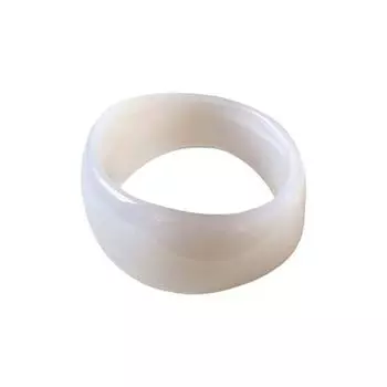 Широкие массивные браслеты большого размера, неровное кольцо для руки, геометрические браслеты, подарок для девушек/пары StyleK-White