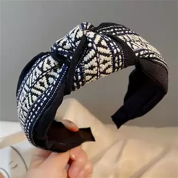 Широкие повязки для волос с узлом для женщин, повязки для волос для девушек, модные тканевые резинки для волос, женские богемные обручи для волос, аксессуары для волос, подарок