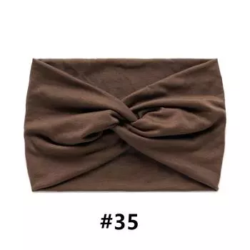 Широкие повязки на голову для женщин Большая повязка-тюрбан Бохо повязка на голову Скрученные повязки для волос Спорт Тренировка Эластичные Нескользящие Аксессуары для волос