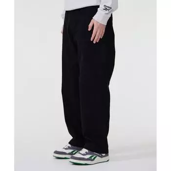 Широкие прямые хлопковые брюки REEBOK, черные 70