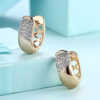 Широкие серьги из серебра 925 пробы с цирконием для женщин, маленькие круглые серьги-кольца 19 мм, серебряные украшения