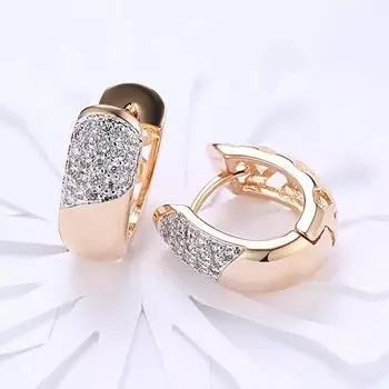 Широкие серьги из серебра 925 пробы с цирконием для женщин, маленькие круглые серьги-кольца 19 мм, серебряные украшения