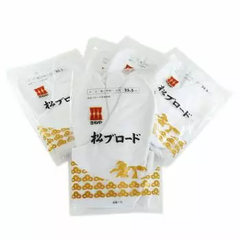 Широкие таби Kineya Matsu, комплект из 5 пар, 4 предмета, подкладка из фланели Kohaze (+25,5) белый