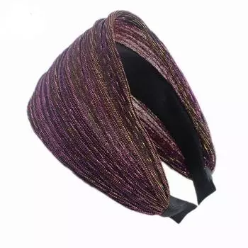 Широкие женские повязки на голову Простые повязки для волос из шифоновой пряжи Обруч для волос Женские аксессуары для волос для взрослых