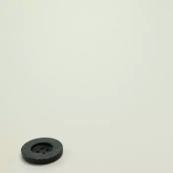 Широкий край Четыре глаза Пуговицы Смола Пуговицы для одежды Костюм Твидовый пиджак Кожаное пальто Аксессуары Декоративные пуговицы 1 #[Four-eye wide-edge concave black] 15mm